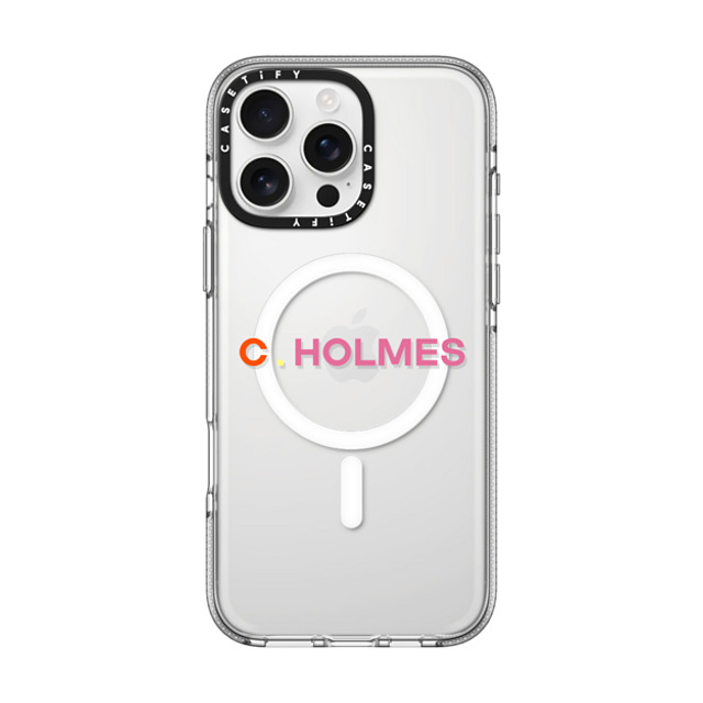 CASETiFY iPhone 16 Pro Max ケース クリア クリア ケース MagSafe対応 Custom Case - C. Holmes