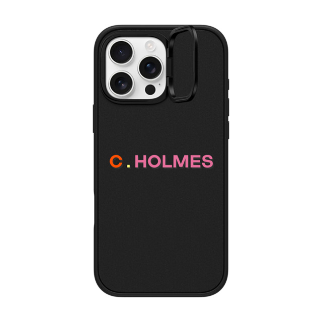 CASETiFY iPhone 16 Pro Max ケース マットブラック インパクトリングスタンドケース MagSafe対応 Custom Case - C. Holmes