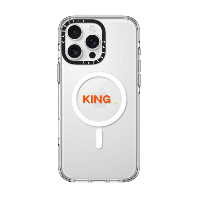 CASETiFY iPhone 16 Pro Max ケース クリア クリア ケース MagSafe対応 Custom Case - King.