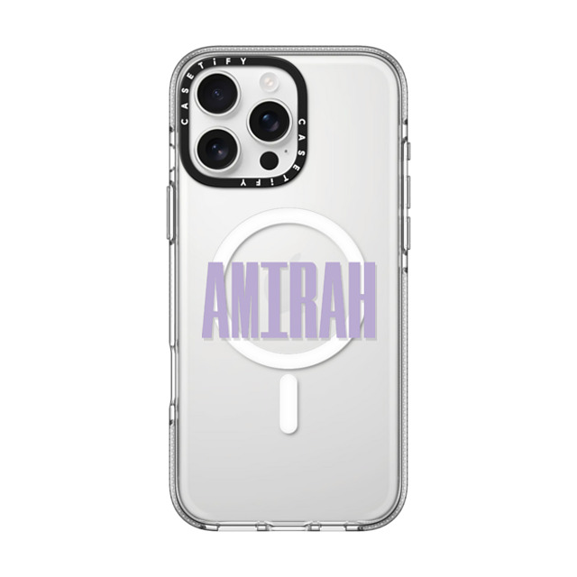 CASETiFY iPhone 16 Pro Max ケース クリア クリア ケース MagSafe対応 Custom Case - Amirah