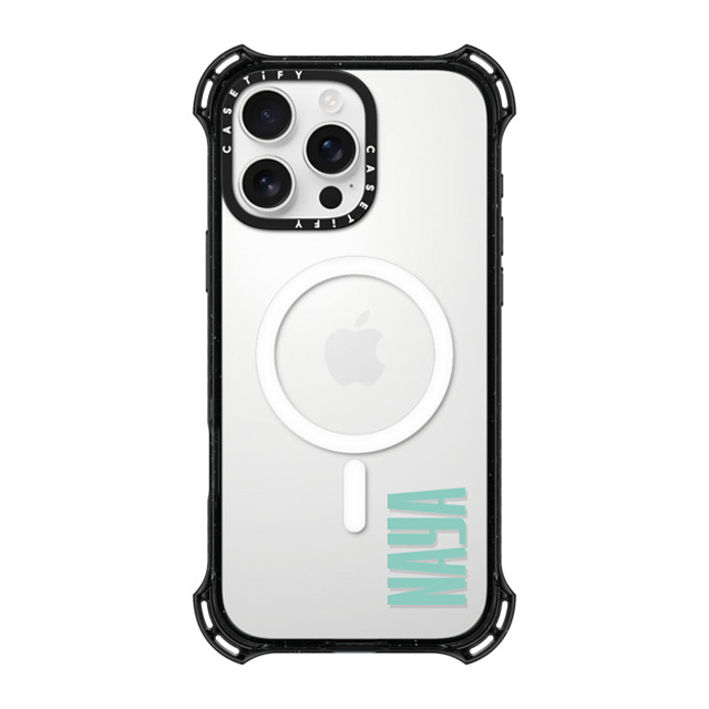 CASETiFY iPhone 16 Pro Max ケース ブラック バウンスケース Custom Case - Naya