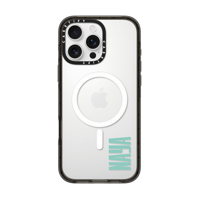 CASETiFY iPhone 16 Pro Max ケース ブラック インパクトケース MagSafe対応 Custom Case - Naya