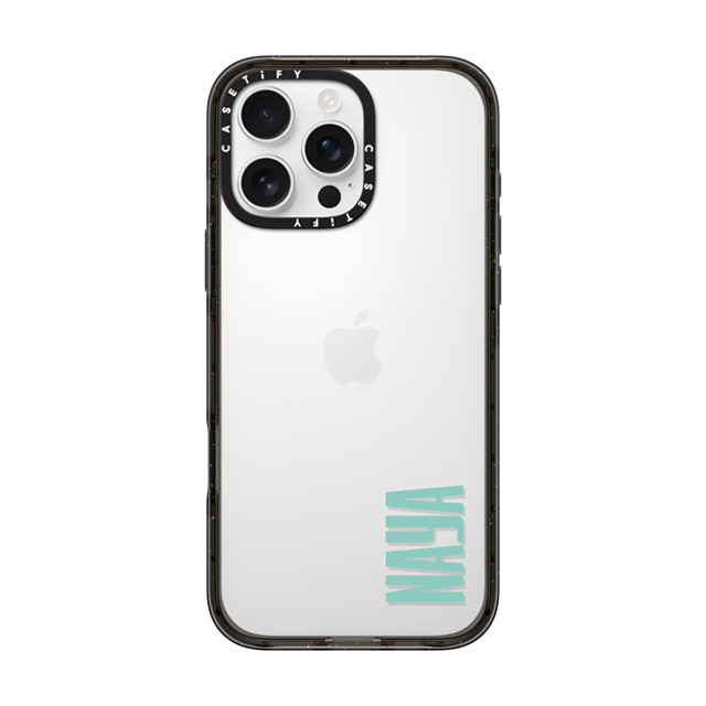 CASETiFY iPhone 16 Pro Max ケース ブラック インパクトケース Custom Case - Naya