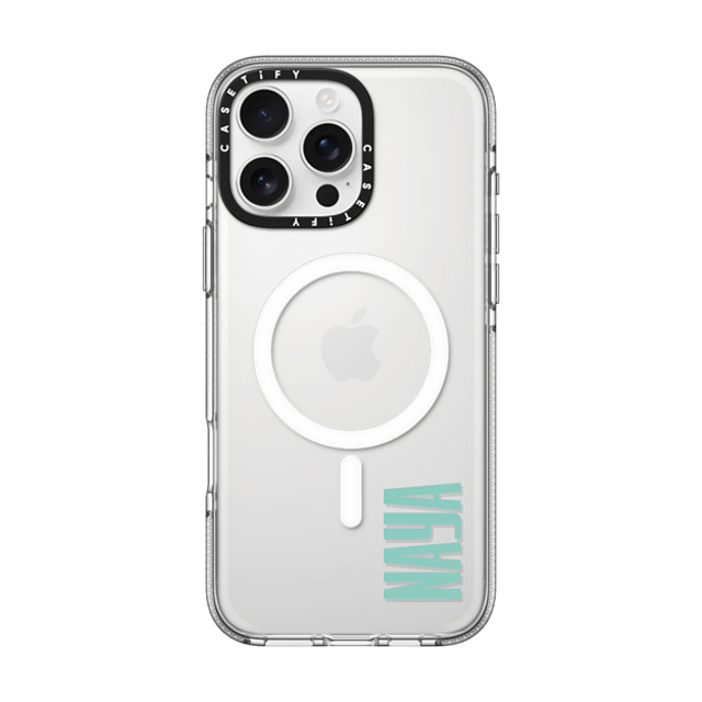 CASETiFY iPhone 16 Pro Max ケース クリア クリア ケース MagSafe対応 Custom Case - Naya