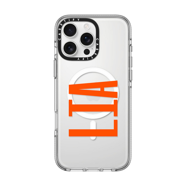 CASETiFY iPhone 16 Pro Max ケース クリア クリア ケース MagSafe対応 Custom Case - Lia