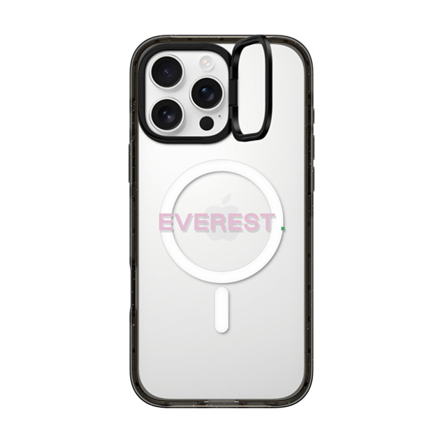 CASETiFY iPhone 16 Pro Max ケース ブラック インパクトリングスタンドケース MagSafe対応 Custom Case - Everest.