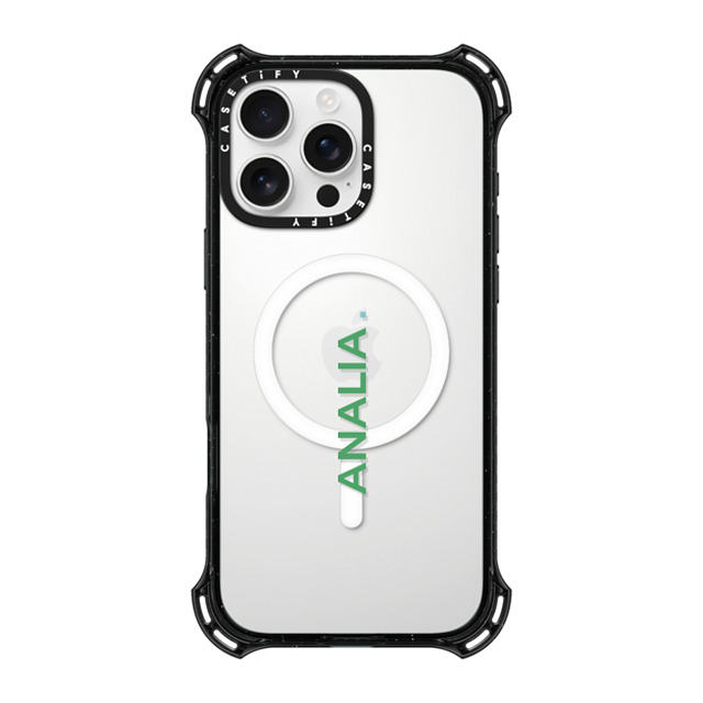 CASETiFY iPhone 16 Pro Max ケース ブラック バウンスケース Custom Case - Analia.