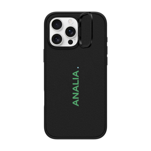 CASETiFY iPhone 16 Pro Max ケース マットブラック インパクトリングスタンドケース MagSafe対応 Custom Case - Analia.