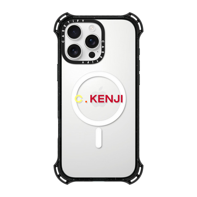 CASETiFY iPhone 16 Pro Max ケース ブラック バウンスケース Custom Case - c. Kenji