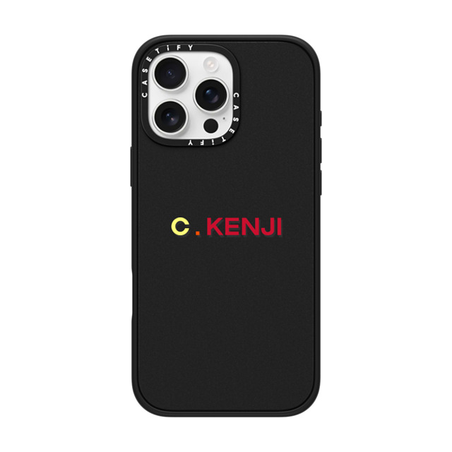 CASETiFY iPhone 16 Pro Max ケース マットブラック インパクトケース MagSafe対応 Custom Case - c. Kenji