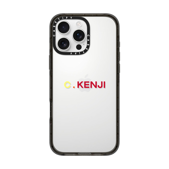 CASETiFY iPhone 16 Pro Max ケース ブラック インパクトケース Custom Case - c. Kenji