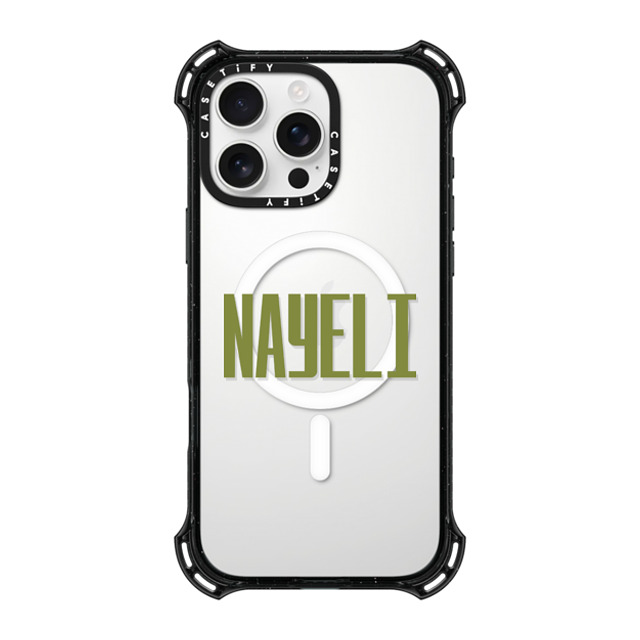 CASETiFY iPhone 16 Pro Max ケース ブラック バウンスケース Custom Case - Nayeli