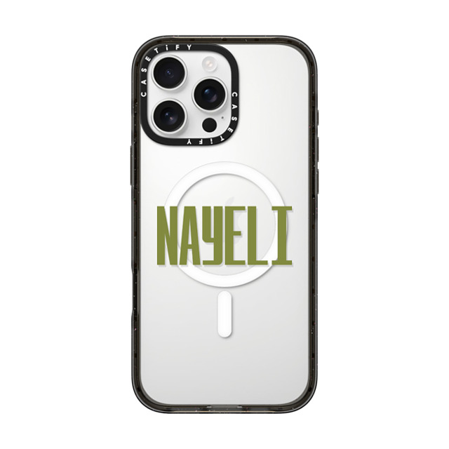 CASETiFY iPhone 16 Pro Max ケース ブラック インパクトケース MagSafe対応 Custom Case - Nayeli