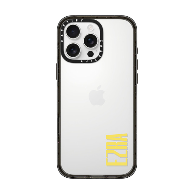 CASETiFY iPhone 16 Pro Max ケース ブラック インパクトケース Custom Case - Ezra