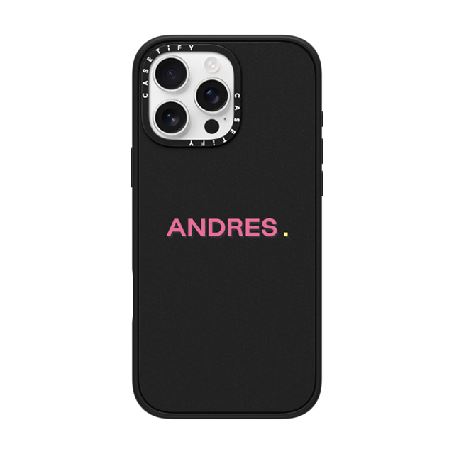 CASETiFY iPhone 16 Pro Max ケース マットブラック インパクトケース MagSafe対応 Custom Case - Andres.