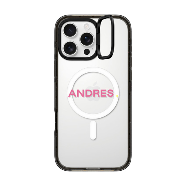 CASETiFY iPhone 16 Pro Max ケース ブラック インパクトリングスタンドケース MagSafe対応 Custom Case - Andres.