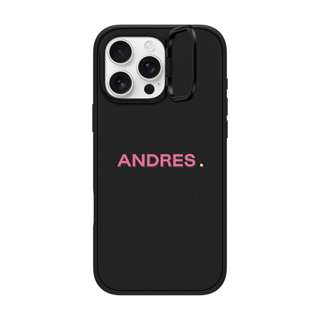 CASETiFY iPhone 16 Pro Max ケース マットブラック インパクトリングスタンドケース MagSafe対応 Custom Case - Andres.