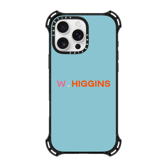 CASETiFY iPhone 16 Pro Max ケース ブラック バウンスケース Custom Case - w. Higgins