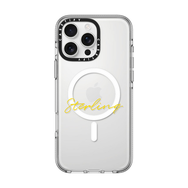 CASETiFY iPhone 16 Pro Max ケース クリア クリア ケース MagSafe対応 Custom Case - Sterling