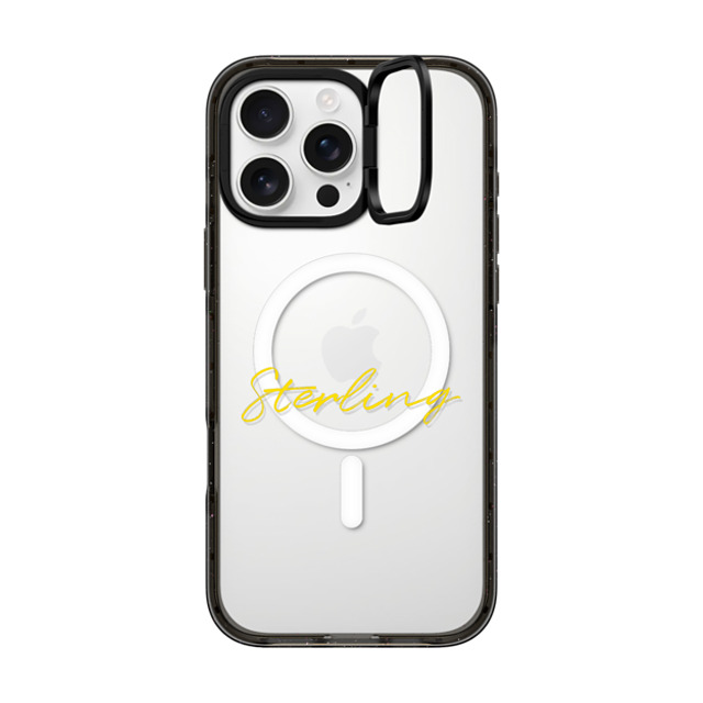 CASETiFY iPhone 16 Pro Max ケース ブラック インパクトリングスタンドケース MagSafe対応 Custom Case - Sterling