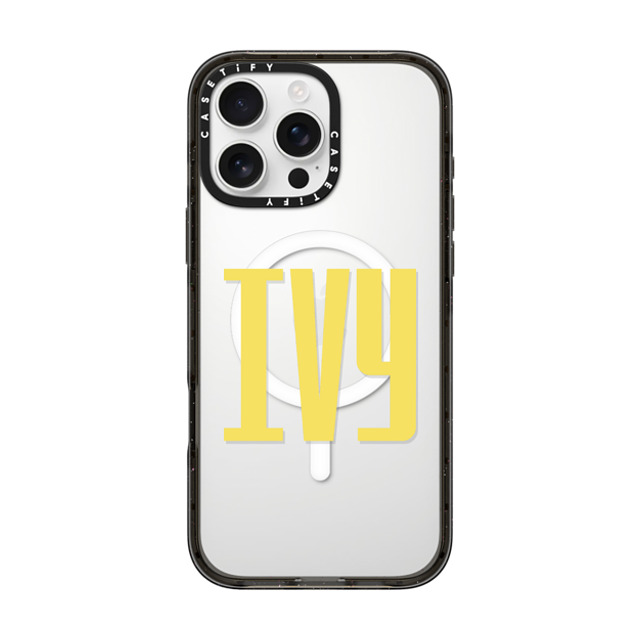 CASETiFY iPhone 16 Pro Max ケース ブラック インパクトケース MagSafe対応 Custom Case - Ivy