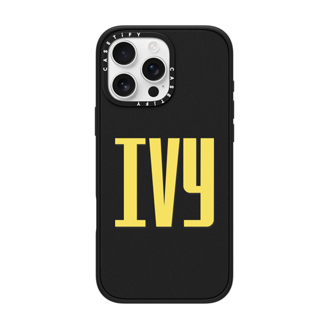 CASETiFY iPhone 16 Pro Max ケース マットブラック インパクトケース MagSafe対応 Custom Case - Ivy