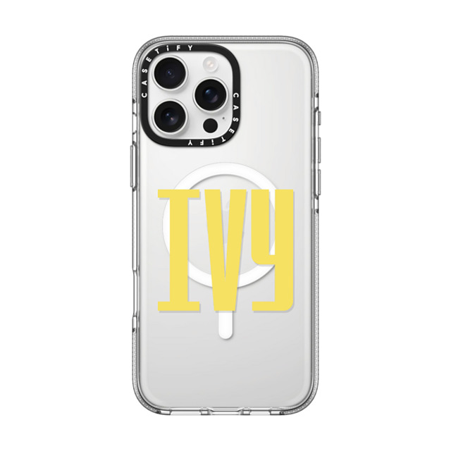 CASETiFY iPhone 16 Pro Max ケース クリア クリア ケース MagSafe対応 Custom Case - Ivy