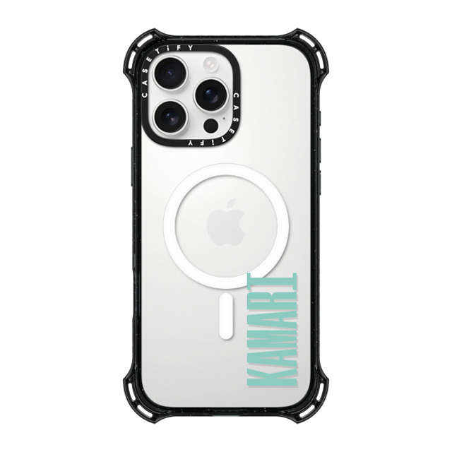 CASETiFY iPhone 16 Pro Max ケース ブラック バウンスケース Custom Case - Kamari