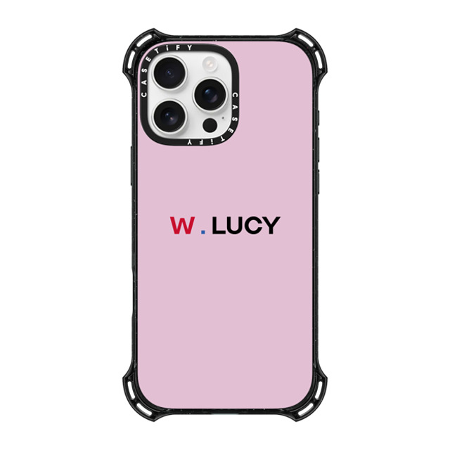 CASETiFY iPhone 16 Pro Max ケース ブラック バウンスケース Custom Case - w. Lucy