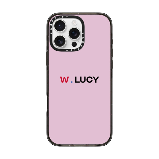 CASETiFY iPhone 16 Pro Max ケース ブラック インパクトケース MagSafe対応 Custom Case - w. Lucy