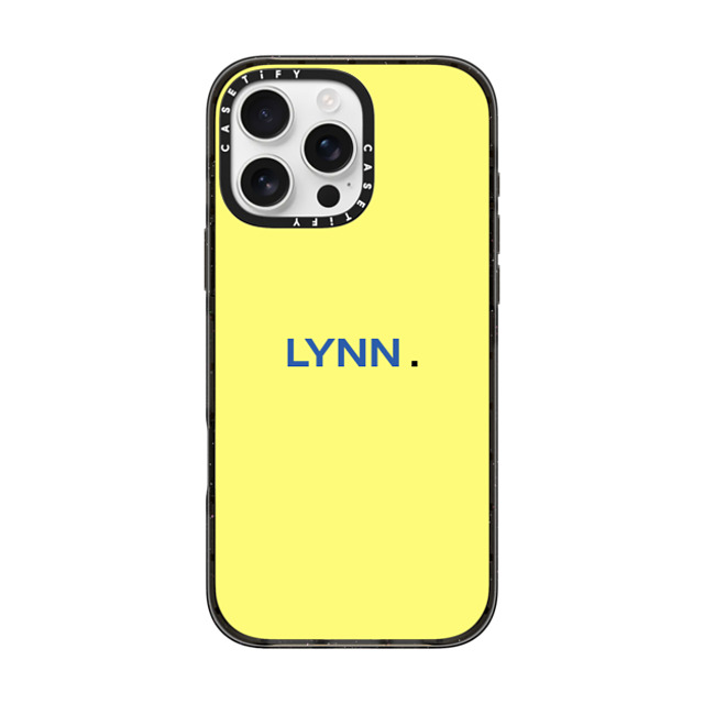 CASETiFY iPhone 16 Pro Max ケース ブラック インパクトケース MagSafe対応 Custom Case - Lynn.