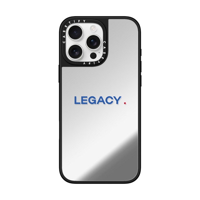 CASETiFY iPhone 16 Pro Max ケース Silver on Black ミラーケース MagSafe対応 Custom Case - Legacy.