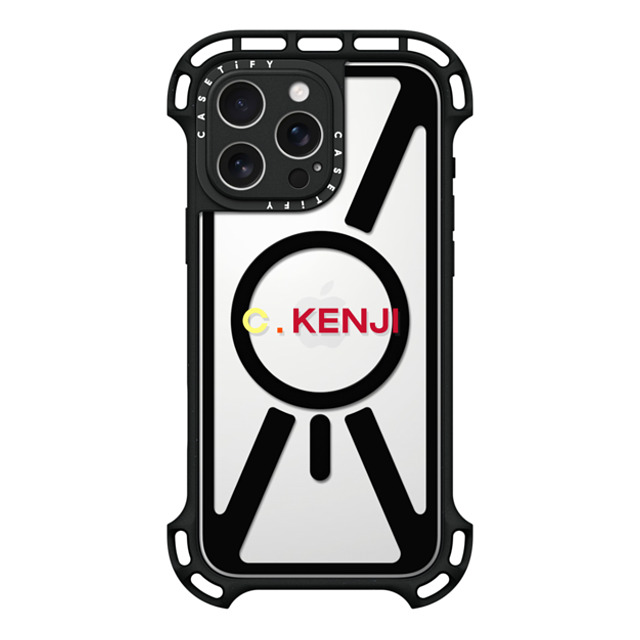 CASETiFY iPhone 16 Pro Max ケース ブラック ウルトラ バウンスケース MagSafe対応 Custom Case - c. Kenji