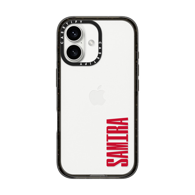 CASETiFY iPhone 16 ケース ブラック インパクトケース Custom Case - Samira