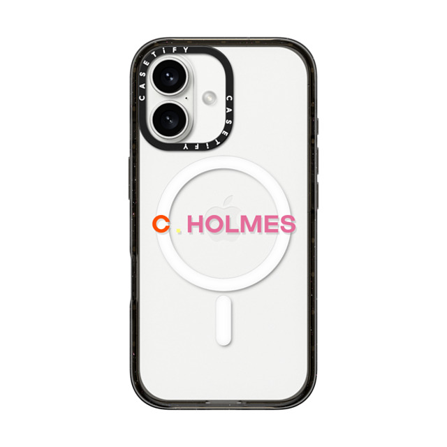 CASETiFY iPhone 16 ケース ブラック インパクトケース MagSafe対応 Custom Case - C. Holmes