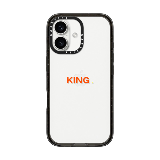 CASETiFY iPhone 16 ケース ブラック インパクトケース Custom Case - King.