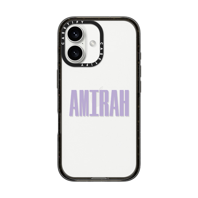 CASETiFY iPhone 16 ケース ブラック インパクトケース Custom Case - Amirah