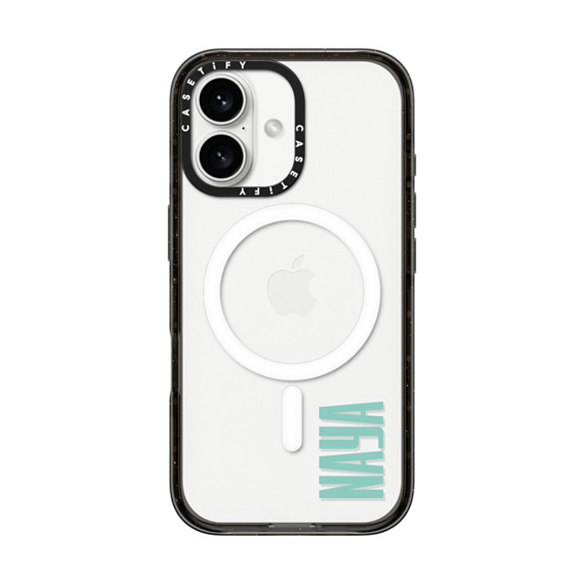 CASETiFY iPhone 16 ケース ブラック インパクトケース MagSafe対応 Custom Case - Naya