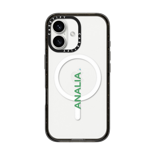 CASETiFY iPhone 16 ケース ブラック インパクトケース MagSafe対応 Custom Case - Analia.