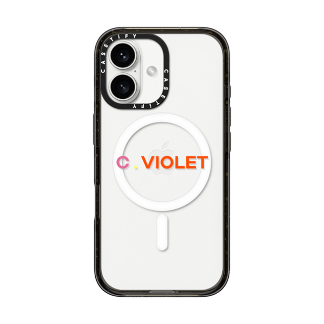 CASETiFY iPhone 16 ケース ブラック インパクトケース MagSafe対応 Custom Case - c. Violet