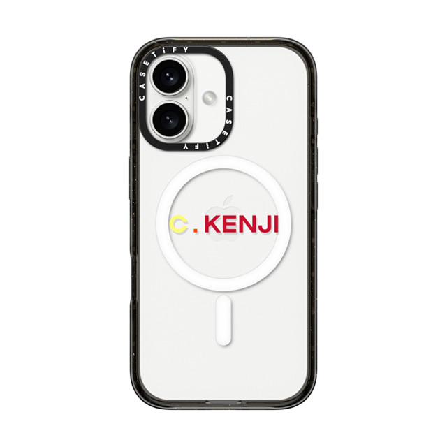 CASETiFY iPhone 16 ケース ブラック インパクトケース MagSafe対応 Custom Case - c. Kenji