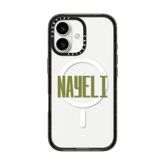 CASETiFY iPhone 16 ケース ブラック インパクトケース MagSafe対応 Custom Case - Nayeli