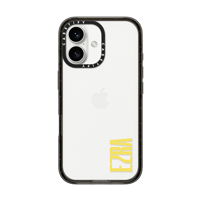 CASETiFY iPhone 16 ケース ブラック インパクトケース Custom Case - Ezra