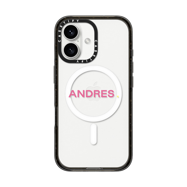 CASETiFY iPhone 16 ケース ブラック インパクトケース MagSafe対応 Custom Case - Andres.