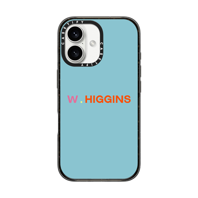 CASETiFY iPhone 16 ケース ブラック インパクトケース MagSafe対応 Custom Case - w. Higgins