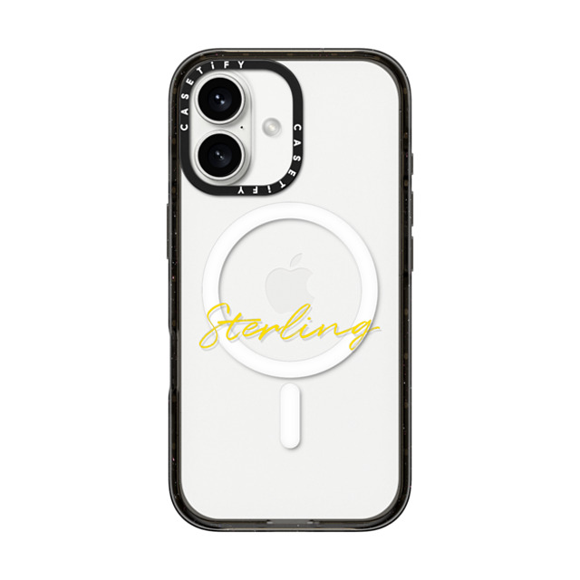 CASETiFY iPhone 16 ケース ブラック インパクトケース MagSafe対応 Custom Case - Sterling