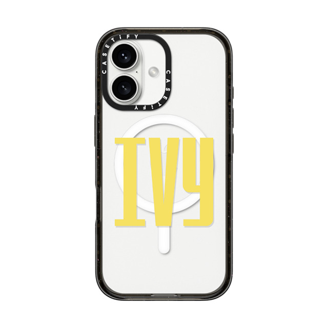 CASETiFY iPhone 16 ケース ブラック インパクトケース MagSafe対応 Custom Case - Ivy