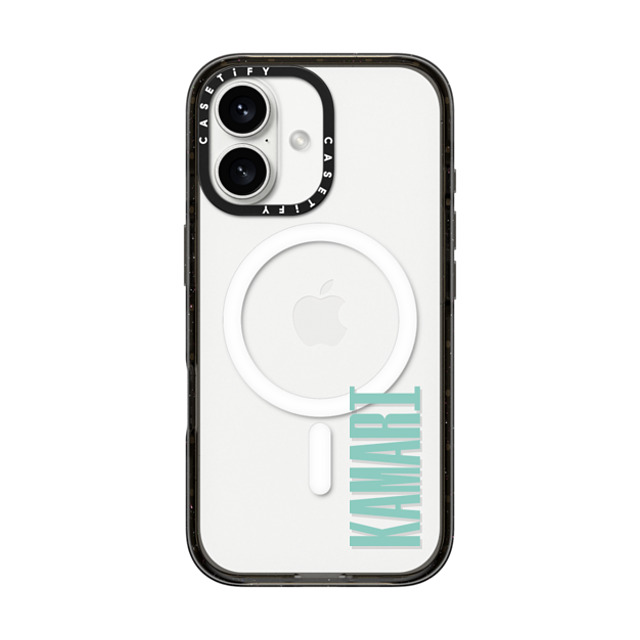 CASETiFY iPhone 16 ケース ブラック インパクトケース MagSafe対応 Custom Case - Kamari