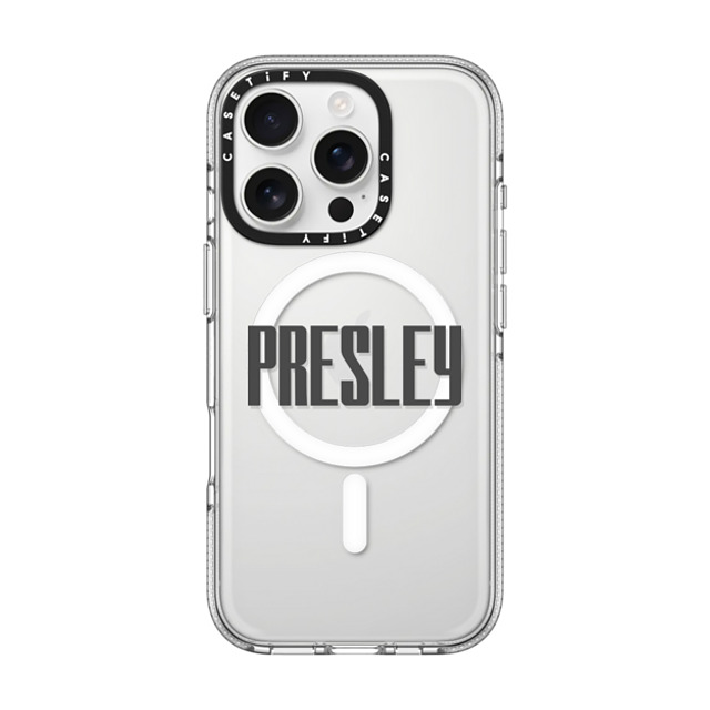 CASETiFY iPhone 16 Pro ケース クリア クリア ケース MagSafe対応 Custom Case - Presley