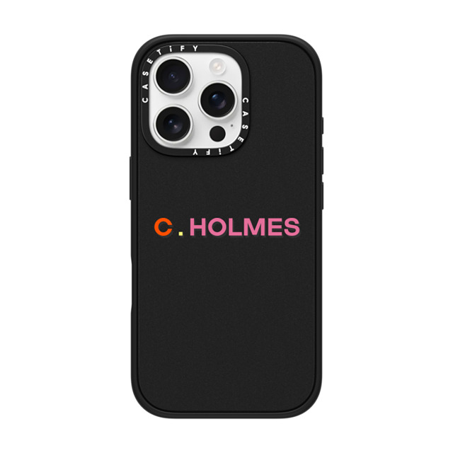 CASETiFY iPhone 16 Pro ケース マットブラック インパクトケース MagSafe対応 Custom Case - C. Holmes